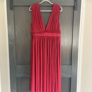 ASOS lace detailed midi dress